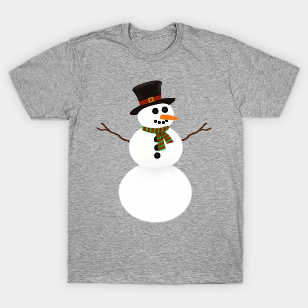 Snowman T-Shirt by tothemoons